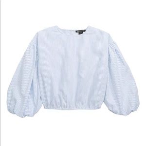 NWOT Something Navy Toddler Bubble Sleeve Top, size 2